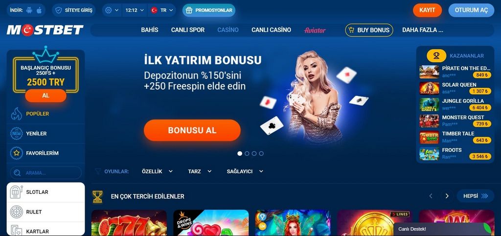 Шарҳи букмекерии варзишии Mostbet 2026